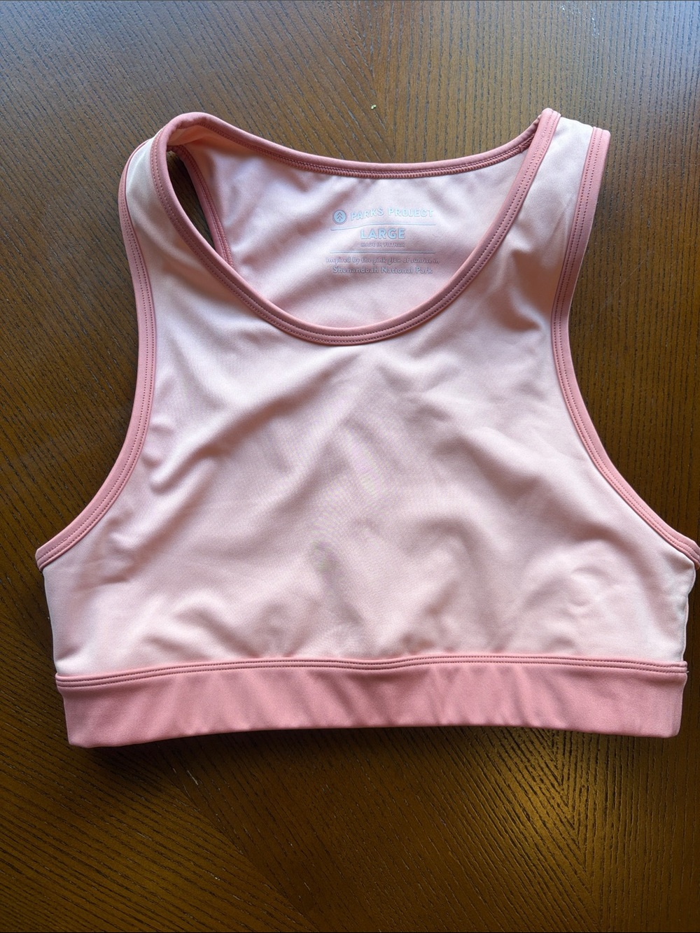 Light Pink / peach Sports Bra Crop Top - Women's Intimates Size L